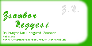 zsombor megyesi business card